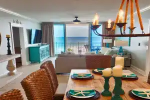 Waterscape A606 - Gulf & Pool Views - Free Beach Service - Top Floor Apartments, Fort Walton Beach
