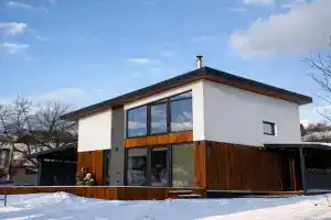 Domivka kotedzh iz chanom-dzhakuzi, kaminom i kino-zonoyu u Clavsku Guest house, Slavskoye