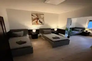 Frankfurter 21 Haus - 2 WE, 2 Küchen, 2 Bäder, 6 SZ, 19 Betten Apartments, Siegburg