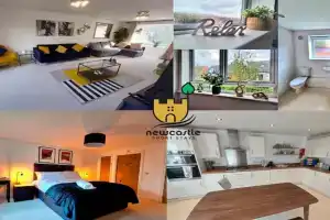 Saltwick House 7 Bed Entire House Free Parking Free Wifi Near Newcastle Airport Near City and A1 Motorway, Newcastle upon Tyne