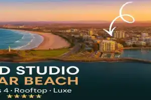 CBD Studio - Sleeps 4 - Rooftop Courtyard - Views, Wollongong