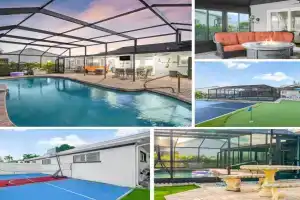 Large Family Retreat Heated Pool, Mini Golf 4BD Pickleball & Arcade Apartments, Bradenton