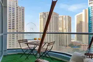 Luxury Waterfront View w Ain and PS5 in JBR 5 min from the beach Apartments, Dubai