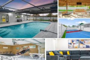 Private Resort Mini-Golf, Pickleball, Heated Pool, Tiki Hut, Arcade & 4BD, Bradenton