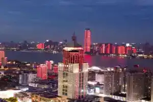 Manxin Hotel, a high-rise hotel offering river views from Jianghan Road Pedestrian Street,, Wuhan
