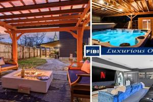 Luxury STL Oasis Sauna, Firepit, HotTub and Games Apartments, Saint Louis