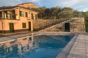 Villa-swimming pool Ca'Du'Ma' Portofino view est, Lavagna