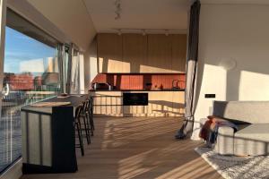 Designer Penthouse with Huge Terrace & Fast Wi-Fi, Kaunas