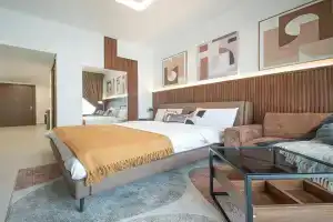 Gorgeous Beachfront Studio in Blue Bay Walk, Umm Al Quwain City