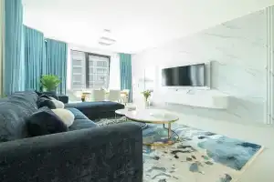 Spacious Beachfront 1 Bed in Blue Bay Walk Apartments, Umm Al Quwain City