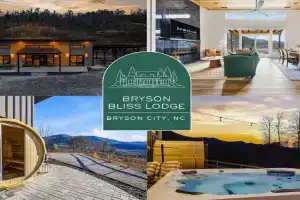 Luxe Mtn Cabin - Sleeps 9 - Sauna - Hot Tub - Games Guest house, Bryson City