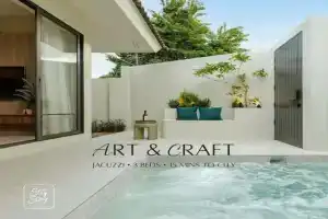 Art and Craft Jacuzzi 3 Beds 15 mins to City Villa, Chiang Mai City