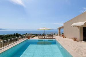 Villa Alemar House with Private pool and Spectacular sea views just 150m to the beach, Barbati