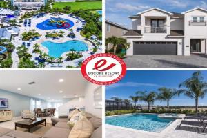 Modern Home Near Disney With Private Pool, Media Room And Waterpark & Resort Access At Encore Resorts Reunion - 7576Mr, Kissimmee