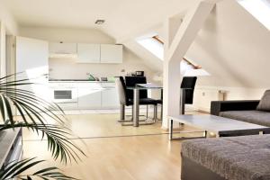 Kuschelige Dachgeschosswohnung am Clarapark Apartments, Leipzig