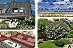 FERIENWOHNUNG DEICHWIESE SYLT-WESTERLAND 2-5 Personen-3 Schlafzimmer-Terrasse Apartments, Westerland