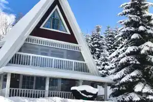 Freeman-3b - dvopoverhoviy apartament u kotedzhi z altankoyu ta grilem dlya 6 gostey, Palyanytsya
