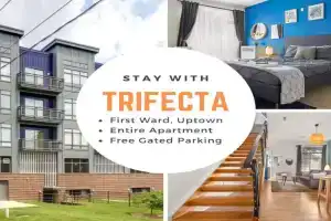 Trifecta Ace Location Pool & Gym Superhost Apartments, Charlotte