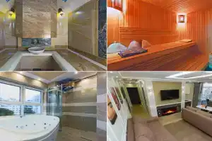 Hammam Jacuzzi and Dry Sauna Luxury Spa Apartment, Kiev