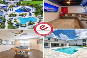 Magnificent Home Near Disney With Theater Room, Pool Table, Waterpark & Resort Access At Encore Resort Reunion - 7448Mr, Kissimmee