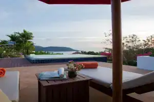Ocean views gardens penthouse 6C near Noi Beach, Kata