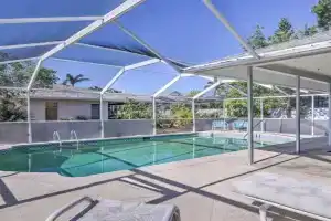 Breezy Home with Pool - Walk to Beach! Guest house, Marco