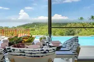 3 Bedroom Luxury Sea View Villa Mikia SDV007 with amazing Sea and Mountain Views-By Samui Dream Villas, Ban Bang Po