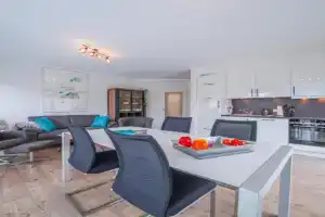 Südstrandhus Urlaub mit Hund Wohnung 2 unten Apartments, Borkum