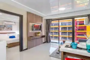 Chic 1BR Steps to Beach S609 Apartments, Nai Harn