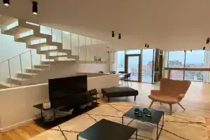 Top Floor New Duplex Stunning View In Trendy St Gilles Apartments, Brussels