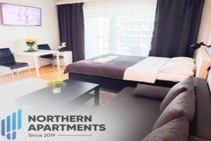 City center 1R studio with perfect view, parking, Oulu