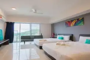 KK studio [B]/2 Queen Bed/ Netflix/Free Parking, Kota Kinabalu