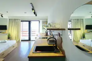 Stylish Studio Apartment with balcony In Marshall Project, Gudauri