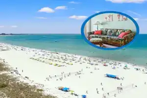 Majestic Beach Condo in Beachfront Resort in, St Pete Beach