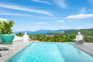 Villa SAYAM, vue mer panoramique & piscine infinity privée à, Bophut