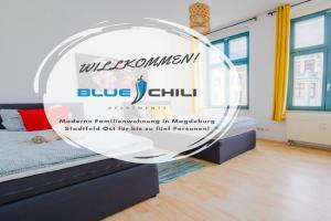 Blue Chili 05 - Charmante 2-Zimmer Albauwohnung - 5 Pax - WIFI-Netflix Apartments, Magdeburg
