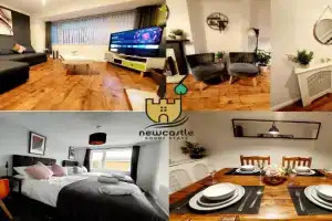 Lancaster House - Entire 4Bed House Serviced Accommodation Newcastle FREE WIFI & FREE 1 OFF STREET PARKING SPACE UK, Newcastle upon Tyne