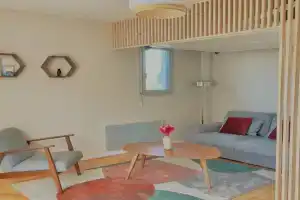 Studio proche plage balcon et parking, Deauville