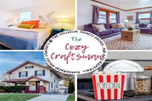 King Bed, 2 Full Baths, Large Deck, Free Bikes, 2 miles to Downtown & Sports Fieldhouse, Fort Wayne