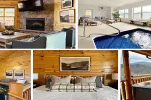 Modern Cabin w Indoor Pool MTN View Game Room, Pigeon Forge