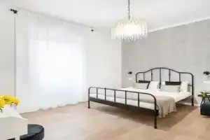 White flat Ground Floor Apartments, Rome