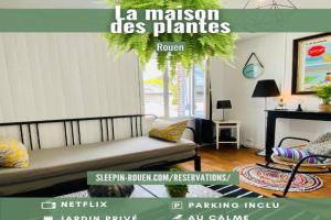 La Maison des Plantes, charmante, atypique et cosy pour 4 personnes avec parking et jardin Guest house, Rouen
