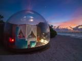 Beach bubble tent