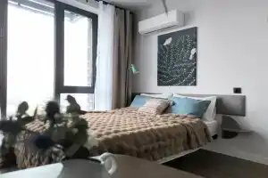 Cozy studio with a Russian soul in a business class residential complex, Moscow