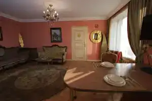 The apartment is available on Komsomolsky 27 p. 5, Moscow