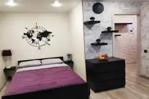 City lights on Festivalnaya Street, Apatity