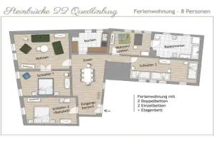 Ferienwohnung Steinbrücke Apartments, Quedlinburg