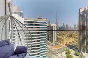 Stylish Studio with Burj Khalifa View, Dubai