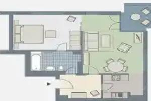 Kaiservillen Heringsdorf - Appartement mit 1 Schlafzimmer und Balkon D134 Apartments, Ahlbeck