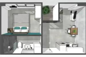 Contemporary 1BR Apt T2-724 Apartments, Chalong